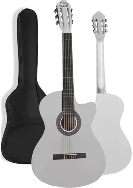 CG-395WH Beyaz Renk Kesik Klasik Gitar 4/4 Yetişkin Boy Sap Ayarlı Full Set fiyatları