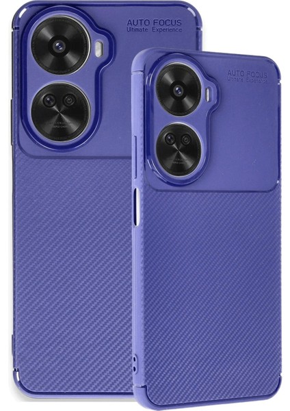 Huawei Nova 12 Se Kılıf Auto Focus Karbon Kapak - Lacivert modelleri