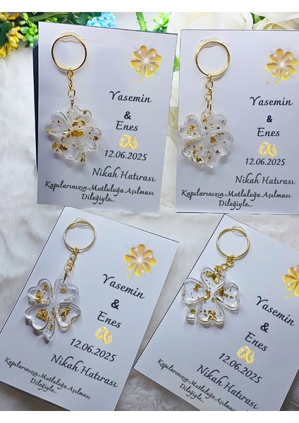 25 Adet Kartlı Epoksi Anahtarlık , Söz , Nişan, Nikah , Kına, Mevlüt Hediyeliği Hediyelik