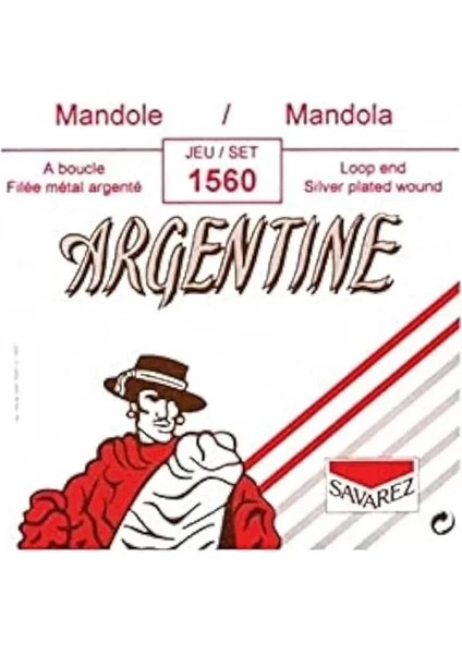 1560 Normal Gerginlik Mandola Telleri, Standart Uzunluk - Tam 8 Ipli Set