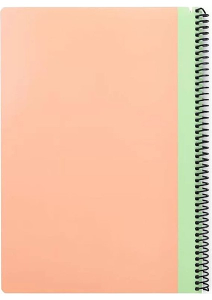 Pruva Pastel Serisi, A4 80 Yaprak Kareli Karton Kapaklı Pet Spiralli Defter, Pembe fiyatları