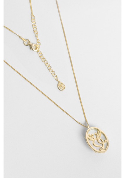 Zeytin Dalı 18 Ayar Sarı Altın Kaplama 45 cm Gümüş Sedef Kolye modelleri