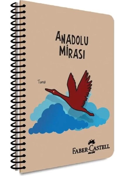 I Spiralli Defter, A4, 80 Yaprak, Kareli, 70G Kağıt, Anadolu Miras Desenli, 500 Mikro