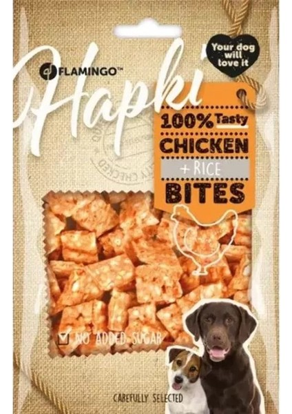 Flamingo Hapki Bites Tavuklu ve Pirinçli Köpek Ödül Maması 85 gr