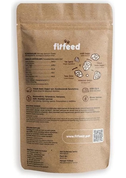 Freeze-Dried Çiğ Norveç Somon ve Köpek Ödülü 40G fiyatları
