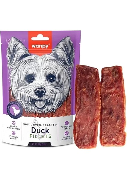 Oven Roasted Gerçek Ördek Fileto 100 G Köpek Ödülü, Küçük Köpekler