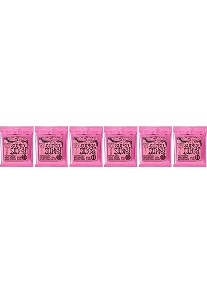 Ernie Ball Super Slinky Nickel Wound Electric Guitar Strings 6 Pack - 9-42 Gauge fiyatları