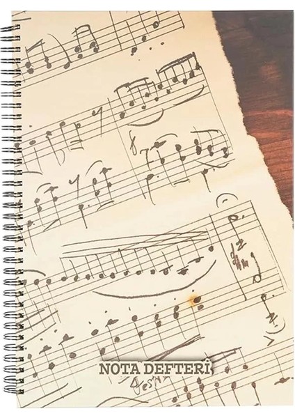 A4 80 Yp.sert Kapak Spiralli Müzik Defteri