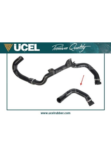 UCEL-35921 - Radyatör Giriş Hortumu Plastik Boru Hariç Ducato Boxer Jumper