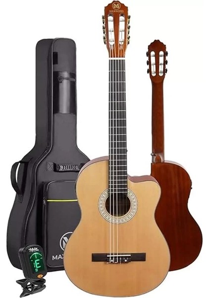 X50-EQ-AMP Profesyonel Masif Ağaç Amfili Elektro Klasik Gitar Seti Üst Segment fiyatları
