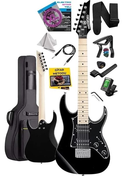 DE-150BK Maple Klavye Hh Manyetik Yüksek Kaliteli Elektro Gitar Seti fiyatları