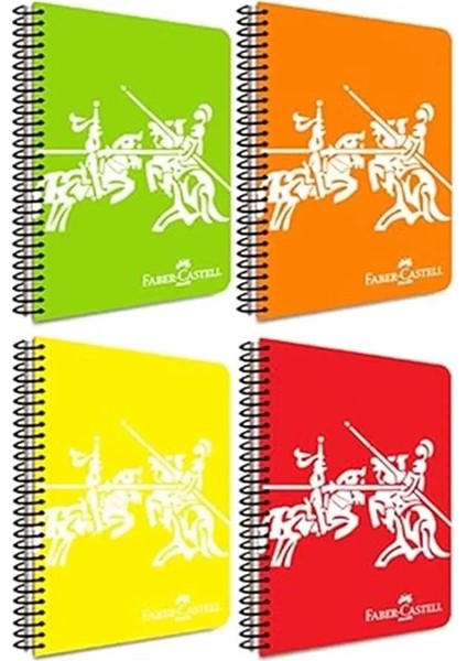 Şövalye Desenli Neon Spiralli Defter, A4, 120 Yaprak, 70G Kağıt, Düz Sayfa, Dayanıklı fiyatları