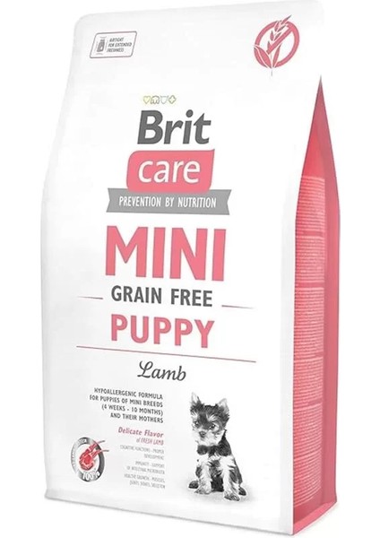 Brit Care Puppy, Minik Irk - Yavru Köpekler Için, Tahılsız, Hipoalerjenik Kuzu Etli Kuru Mama, 2 kg