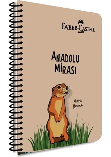 Spiralli Defter, A4, 80 Yaprak, 70G Kağıt, Çizgili, Anadolu Mirası Desenli, 500 Mikro