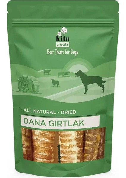 Dana Gırtlak Çiğnemelik Köpek Ödül MAMASI%100 Doğal, Glutensiz, Organik 100 gr (Dog Treat)