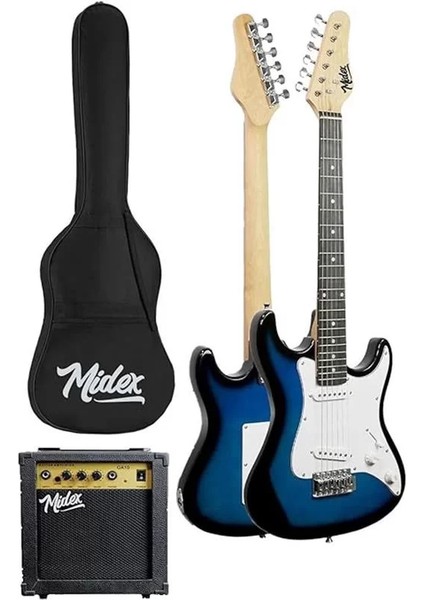 CEG-36BL 8-12 Yaş Çocuklar Için Amfili Full 3/4 36 Inç Elektro Gitar Seti Blue fiyatları