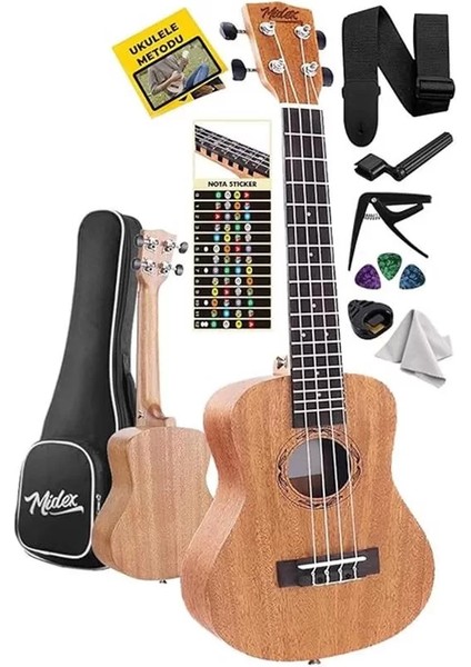 SP-21M Set Maun Soprano Ukulele (Case Metod Askı Pena)