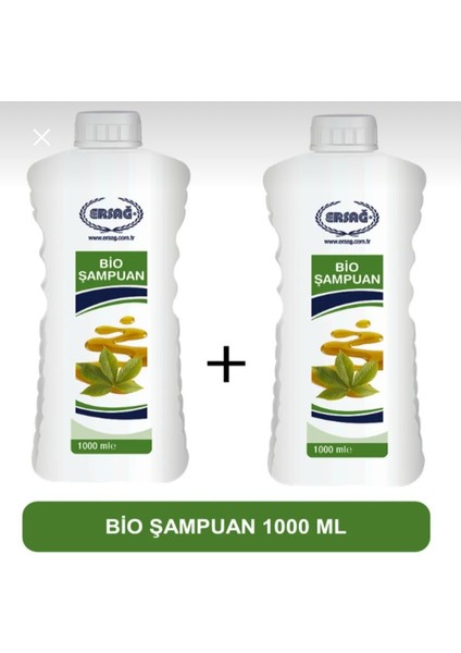Bio Şampuan 2 Adet 1000 ml (Fırsat Seti)