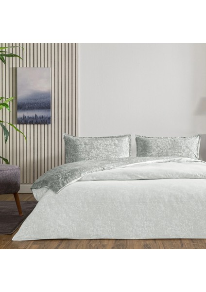 Seç&ser Çift Tarafı Desenli Çift Kişilik Nevresim Takımı Shimmer Gri fiyatları