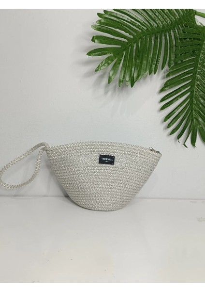 Veronica Art Renkli Makyaj Çantası, Clutch El Çantası , Polyester Tress Çanta modelleri