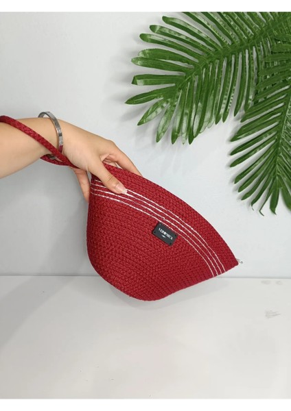 Veronica Art Renkli Makyaj Çantası, Clutch El Çantası , Polyester Tress Çanta modelleri