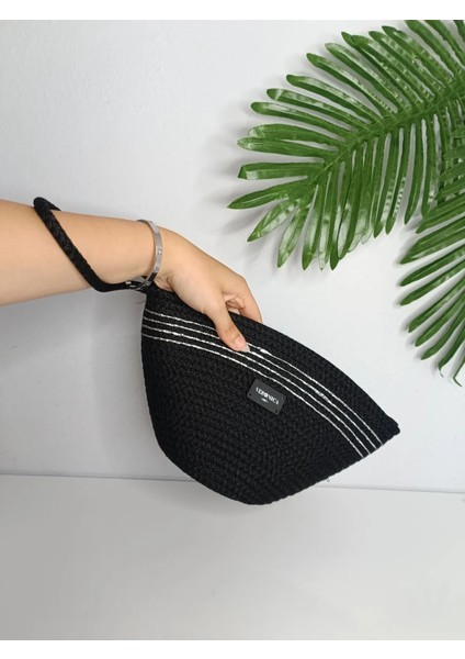 VeronicaArt Renkli Makyaj Çantası, Clutch El Çantası , Polyester Tress Çanta modelleri