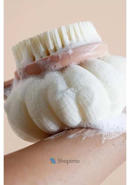 Çift Taraflı Banyo Sırt Kesesi Yumuşak Duş Lifi Uzun Saplı Masajlı Banyo Fırçası modelleri