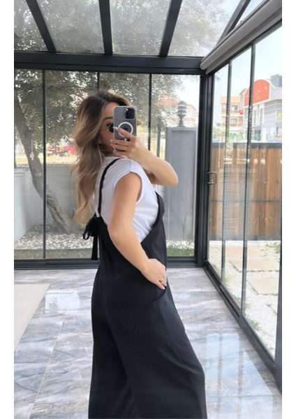 Kadın V Yaka Salaş Bahçıvan Ayrobin Kumaş Tulum fiyatları