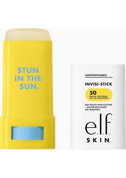 E. l. f. Suntouchable Invisi- Stick Spf 50 Yüz Güneş Koruma Çubuğu, Leke Bırakmaz, Vegan fiyatları