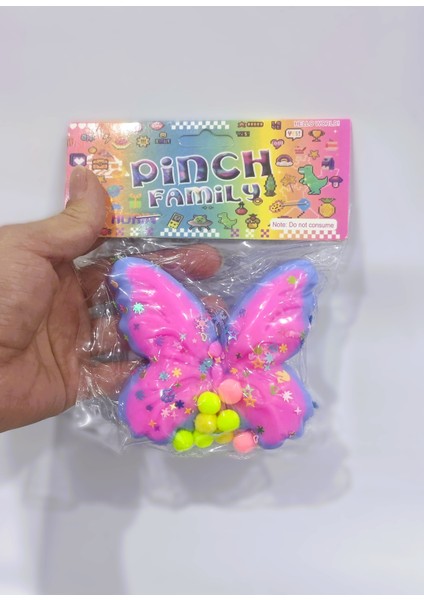 1 Adet Kelebek Squishy Oyuncağı Sukuşi (9X9CM) Rastgele Renk fiyatları