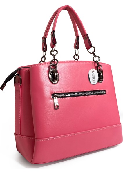 Kadın Siyah Hakiki Deri El ve Omuz Çantası Zincir Detaylı modelleri