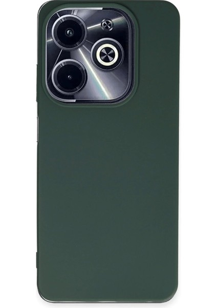 Infinix Hot 40I Kılıf First Silikon - Koyu Yeşil