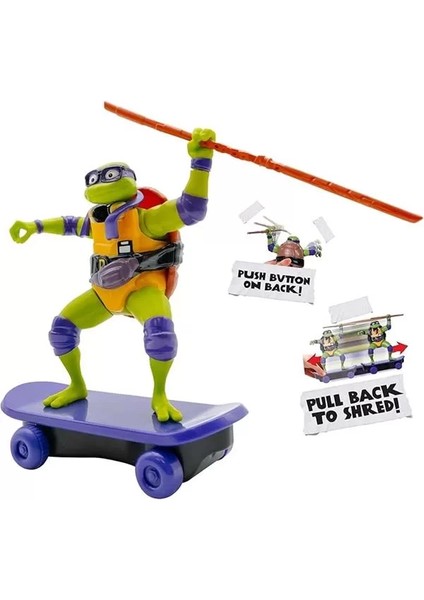 Tmnt Kaplumbağalar Çek Bırak Kaykay Figür Donnie fiyatları