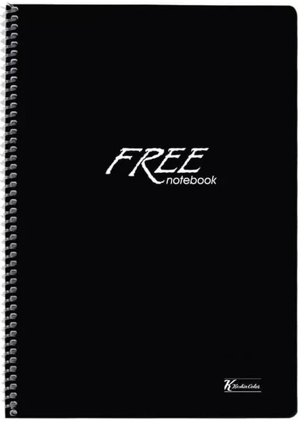 A4 Kareli 120 Yp. Pp Kapak Spiralli Free Okul Defteri