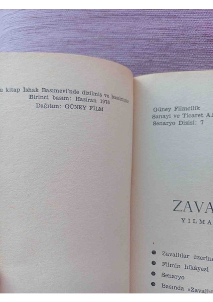 Zavallılar Yilmaz Guney 1976 Yili 1 Basim Cok Temiz Kondisyonda modelleri