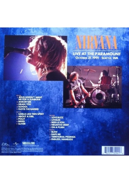 Nirvana Live At The Paramount (2 Plak) fiyatları