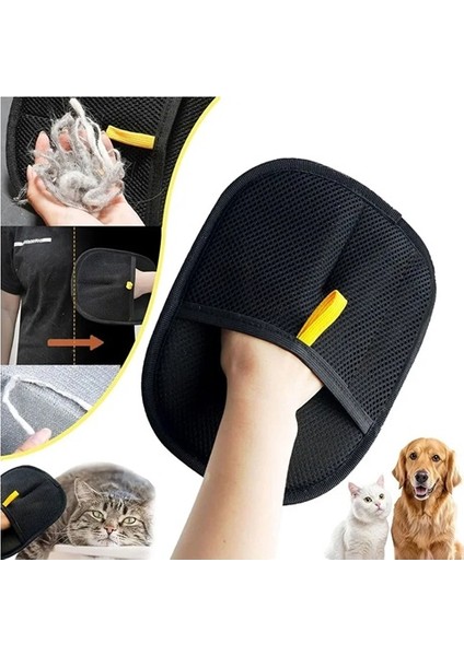 Çift Taraflı Statik Kedi Köpek Tüy Toplayıcı Tüy Temizleme Eldiveni Elbise Halı Tüy Alıcı Xl Boy