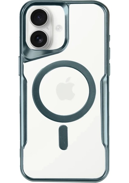iPhone 16 Plus Kılıf Boyi Magsafe Silikon Kapak - Turkuaz