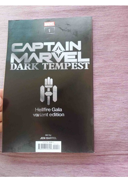 Kaptan Marvel Karanlık Fırtına #1 Bartel Cehennem Ateşi Gala Varyant Marvel Çizgi Romanları (2023) Ingilizce Usa Uretim 44 Sayfa Kondisyon Çok Iyi Durumda modelleri