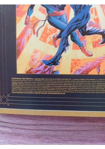 Kaptan Marvel Karanlık Fırtına #1 Bartel Cehennem Ateşi Gala Varyant Marvel Çizgi Romanları (2023) Ingilizce Usa Uretim 44 Sayfa Kondisyon Çok Iyi Durumda fırsatları