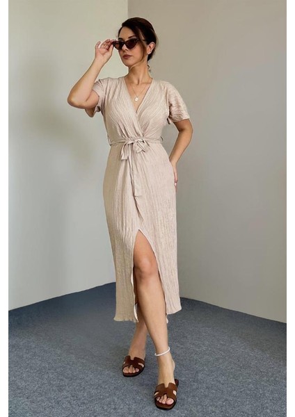 Kadın Helen Camel Midi Elbise modelleri