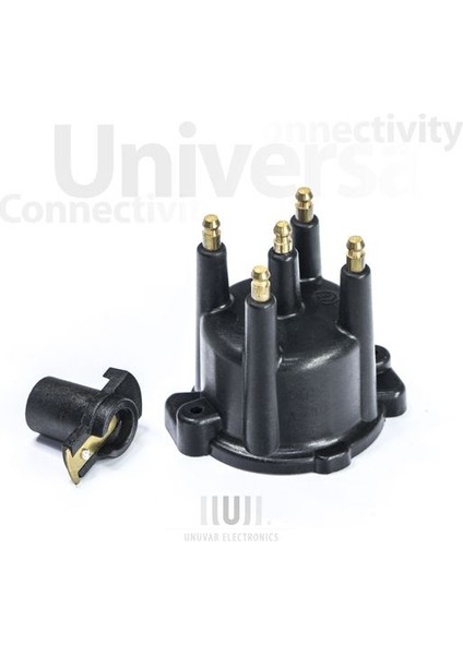 UNUVAR9007-2 - Distribütör Kapağı + Tevzi Makarası R19 Clıo I Express Megane I 1.4 8V E7J