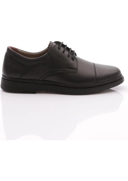 (Tardelli) Içi Dışı Hakiki Deri Içi Jel Poli Hafif Taban Erkek Günlük Comfort Ayakkabı Black