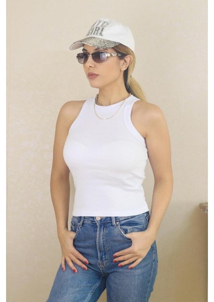 Kadın 3'lü Premium Pamuklu Fitilli Atlet Beyaz, Siyah, Fuşya fırsatları