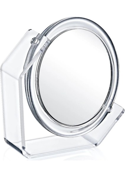 Çift Taraflı 360° Dönebilen Yuvarlak Ayna, 1x ve 3x Yakınlaştırmalı, 15CM