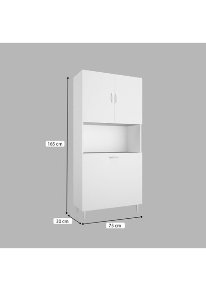 75 x 165 x 30 cm ARD-141 2 Kapaklı 2 Bölmeli Sepet Raflı Banyo Dolabı Kirli Çamaşır Dolabı fırsatları