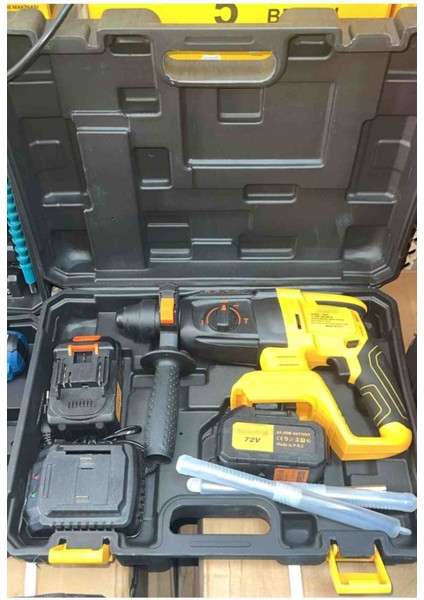 Çift Pilli 72 V 10 Ah Uzun Ömürlü (Kömürsüz) Motor Çift Akülü Pnömatik Kırıcı Delici Matkap fiyatları