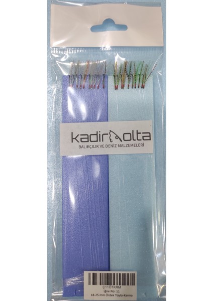 Ördek Tüylü Istavrit Çaparisi Karma Renkli -10 Iğneli (1 Paket 2'li)