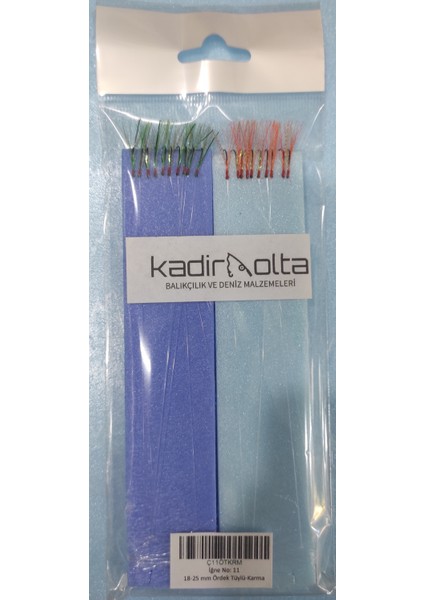 Ördek Tüylü Istavrit Çaparisi Karma Renkli -10 Iğneli (1 Paket 2'li) modelleri