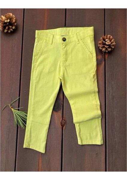 Basıc Chıno Pantolon - Nanıca Kıds - NNC121204 - Sarı - 7 Yaş - NNC121204-SARI-7 Yaş Sarı